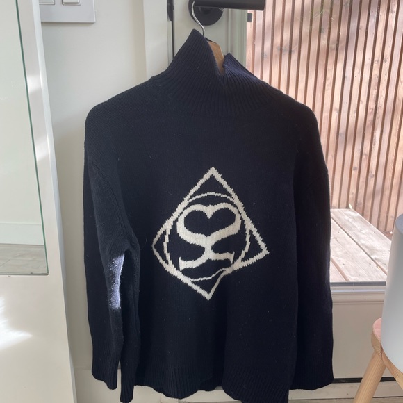 Sandro Navy Oversized Turtleneck - Picture 1 of 3